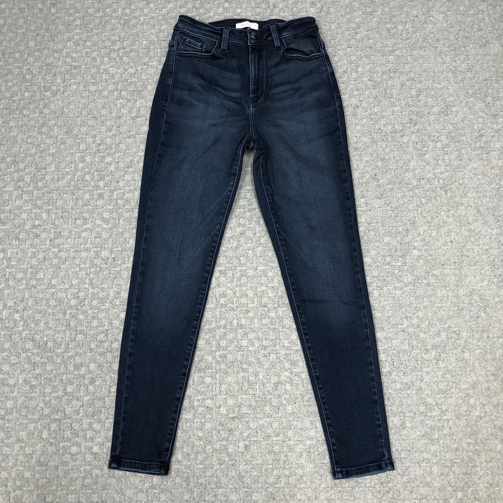 KanCan Kurvy Ultra High Rise Ankle Skinny Jeans Womens 27 Dark Wash Stretch Day